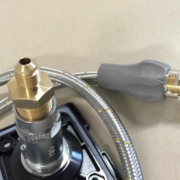 WALL MOUNT GAS WITH FLIP COVER(BLACK)+SINGLE UNION+BBQ FLEXI AGA