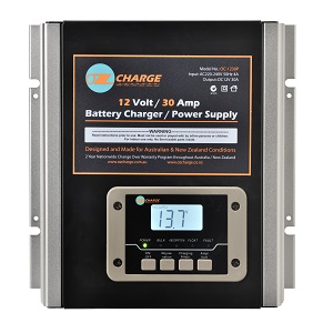 OZ CHARGE 30AMP BATTERY CHARGER AND POWER SUPPLY oc-1230p